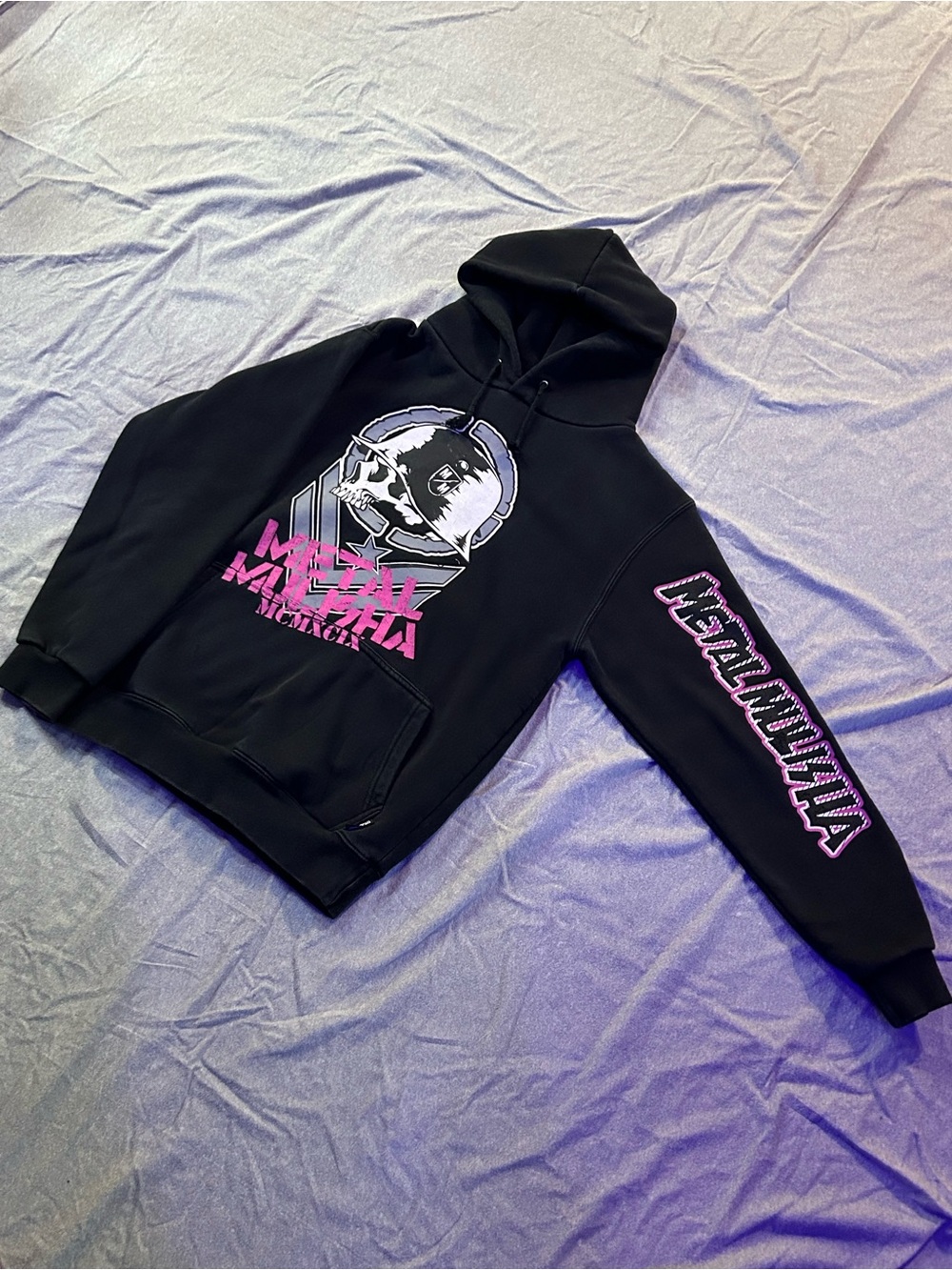 Metal Mulisha Arctic Wear Pullover Hoodie Black Pink Size S